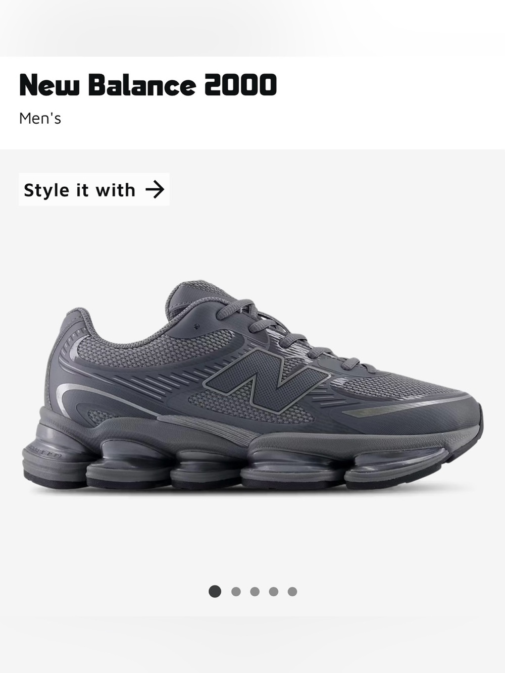 NWT New Balance 2000 Abzorb Men’s Size 8